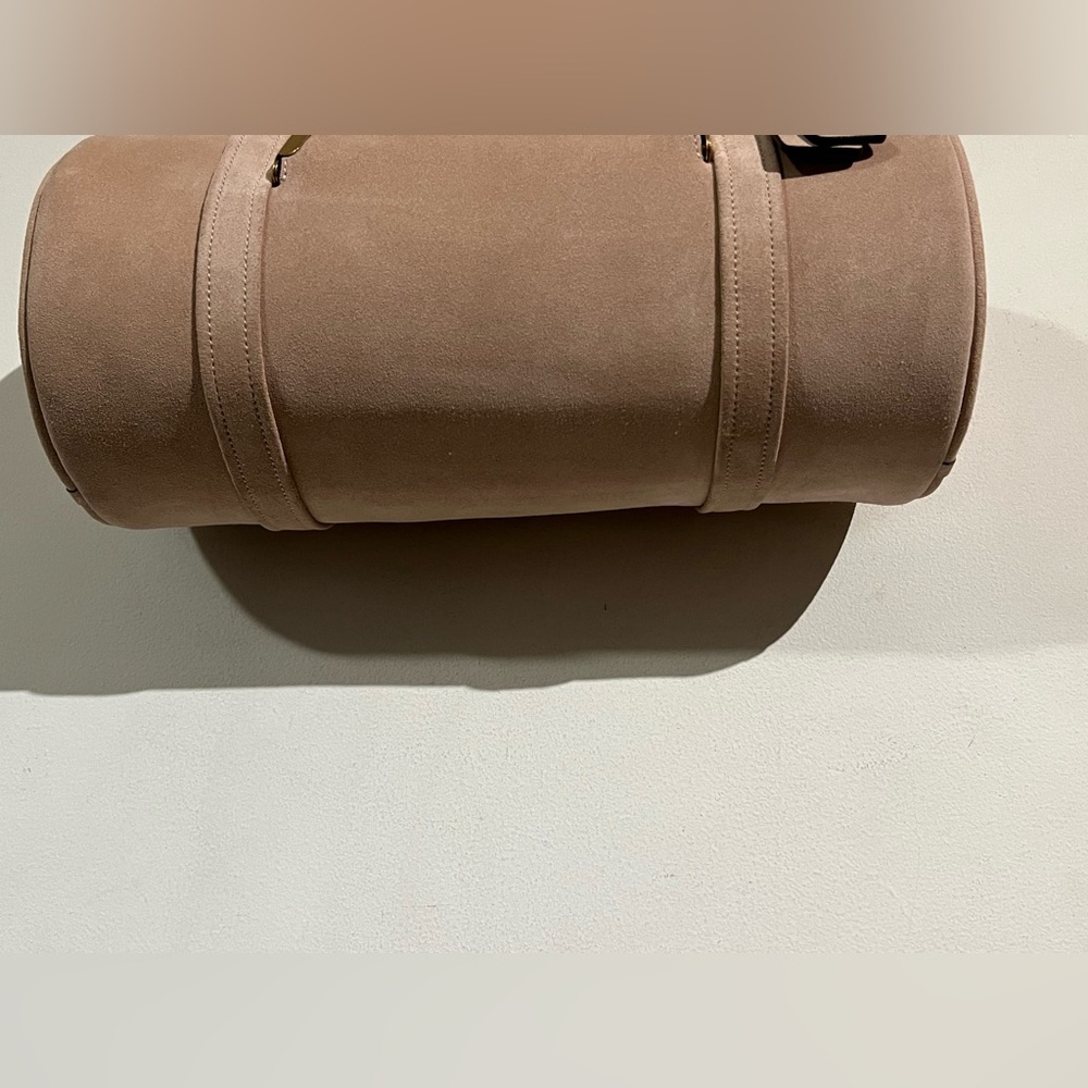 Coach suede nuage pink Kisslock barrel bag limited edition - Picture 4 of 16